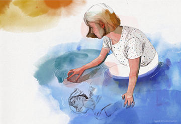 Ilustración de la escena