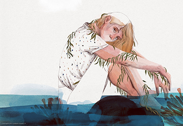 Ilustración de la escena